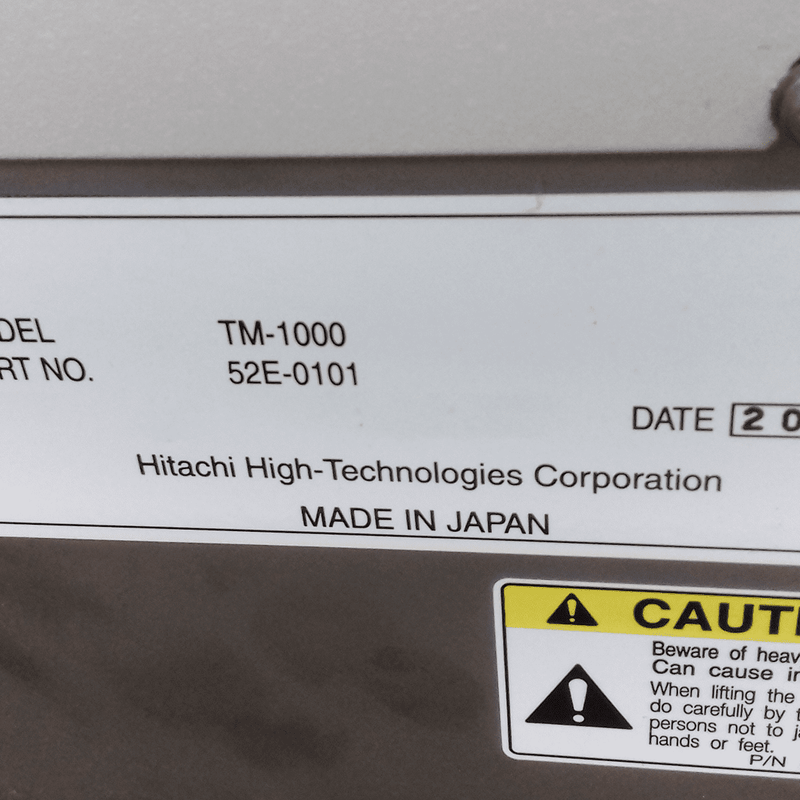 Hitachi TM 1000 Tabletop SEM (Scanning Electron Microscope)