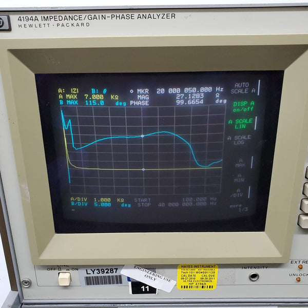 Keysight / Agilent 4194 A Impedance / Gain-Phase Analyzer