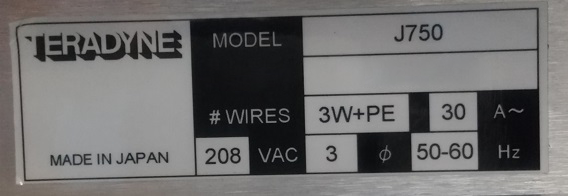 Teradyne J 750 Tester