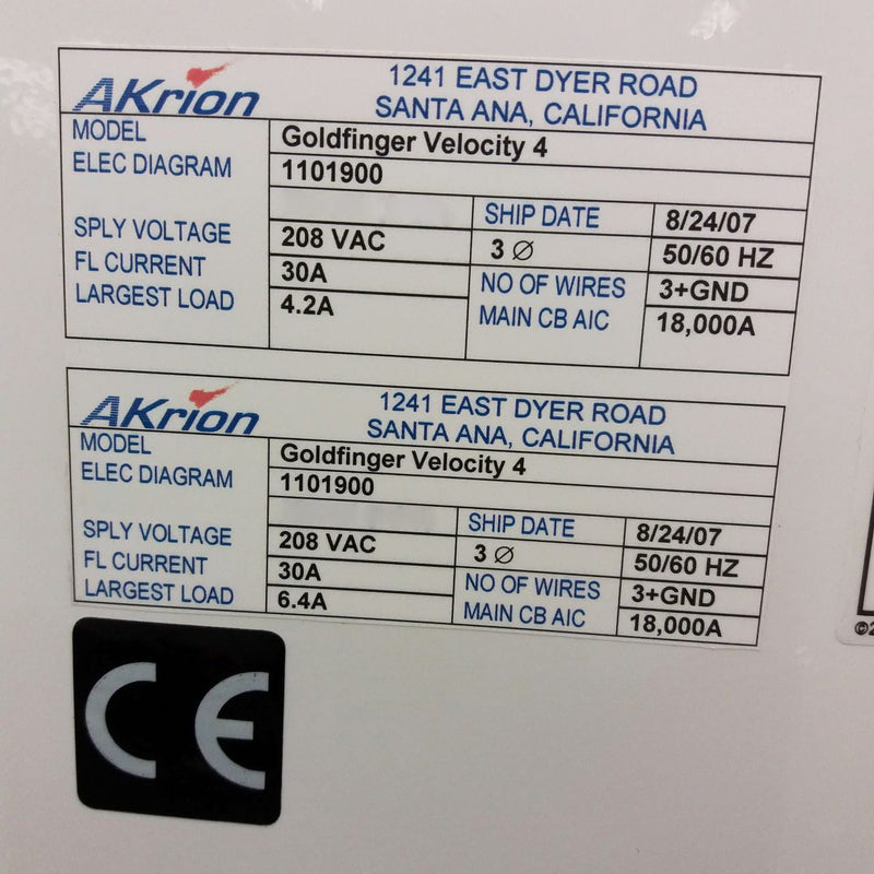 Akrion Velocity Goldfinger Wafer Cleaner