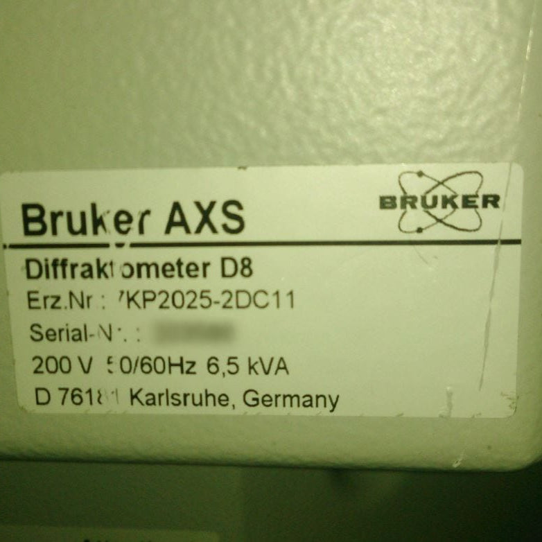 Bruker D 8 Discover Diffractometer
