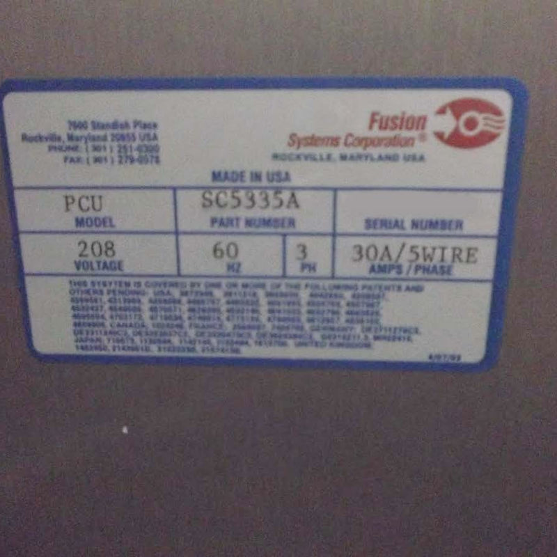 Axcelis PCU Photo Stabilizer