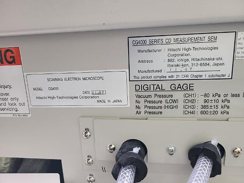 Hitachi CG 4000 CD-SEM (Critical Dimension Scanning Electron Microscope)
