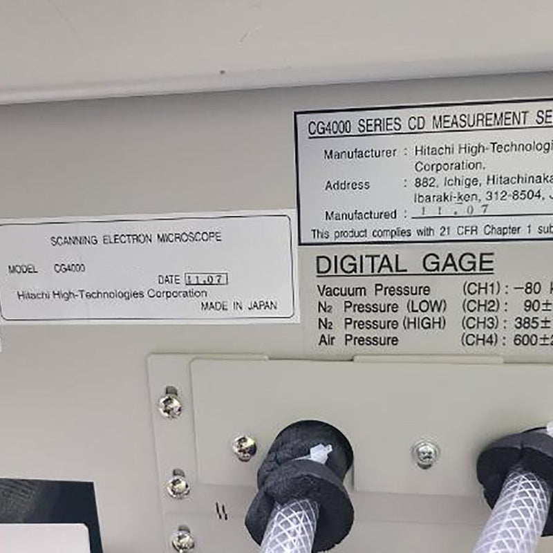 Hitachi CG 4000 CD-SEM (Critical Dimension Scanning Electron Microscope)