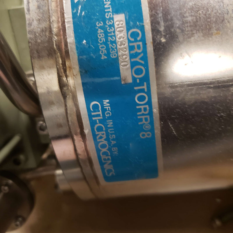 CTI Cryo-Torr 8 High Vacuum Cryopump