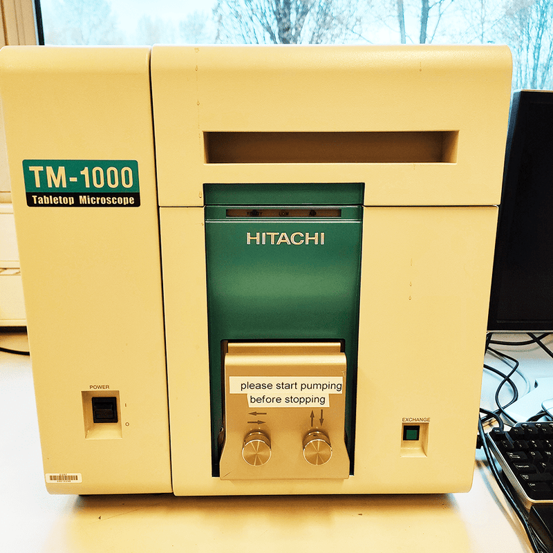 Hitachi TM 1000 Tabletop SEM (Scanning Electron Microscope)