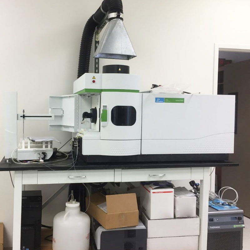 Perkin Elmer Optima 8000 ICP-OES (Optical Emission Spectrometer)