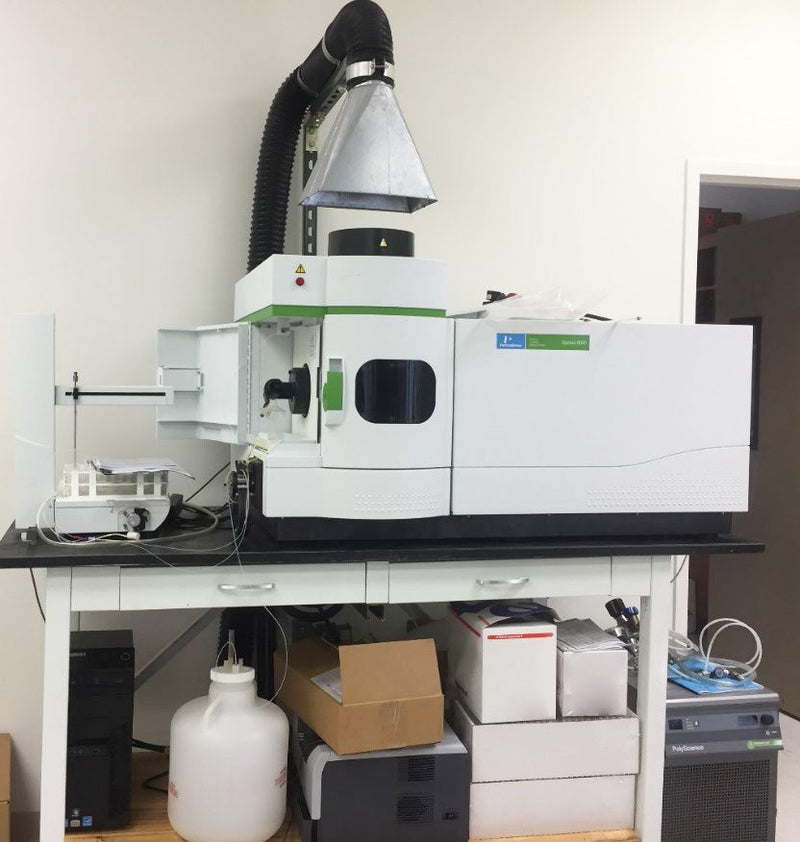 Perkin Elmer Optima 8000 ICP-OES (Optical Emission Spectrometer)