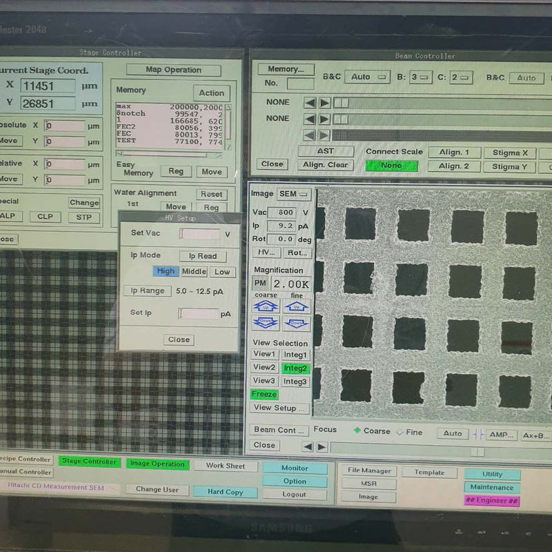 Hitachi S 8820 CD-SEM (Critical Dimension Scanning Electron Microscope)