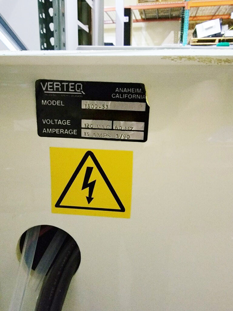 Verteq 1600-33 SRD (Spin Rinse Dryer)