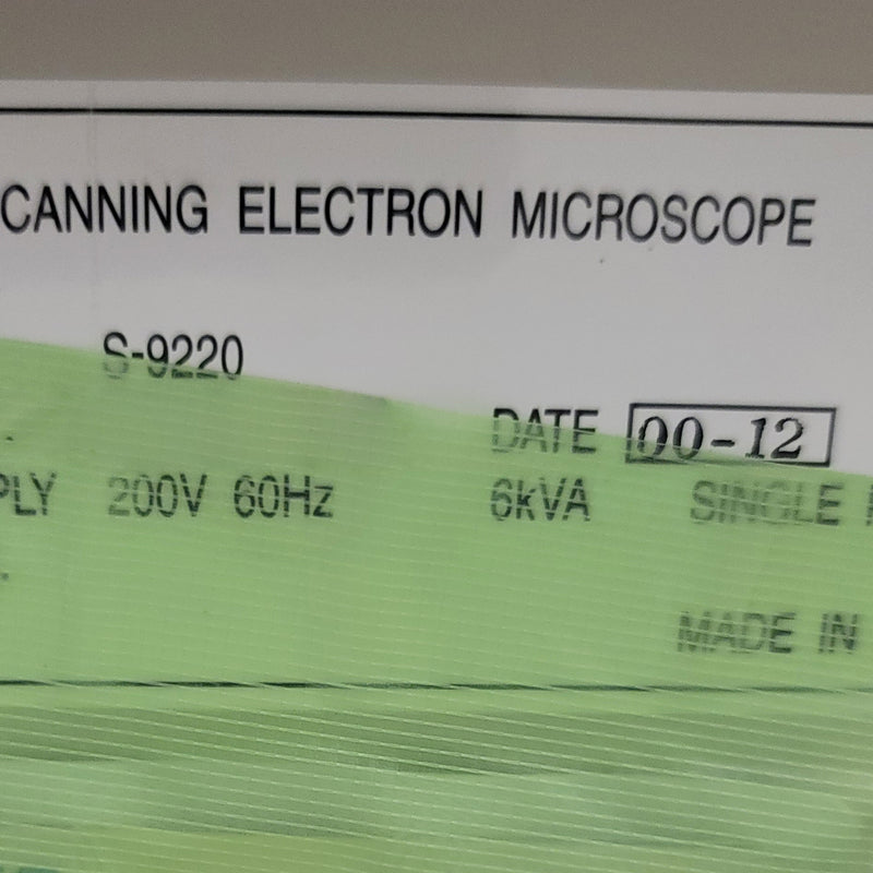 Hitachi S 9220 CD-SEM (Critical Dimension Scanning Electron Microscope)