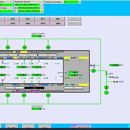 Applied Materials NAR 1200 L Vertical In-Line Sputtering Machine