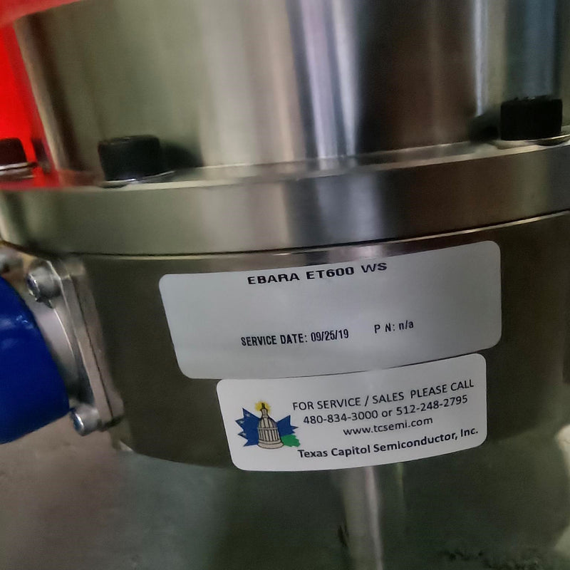 Ebara ET 600 WS Turbo Pump