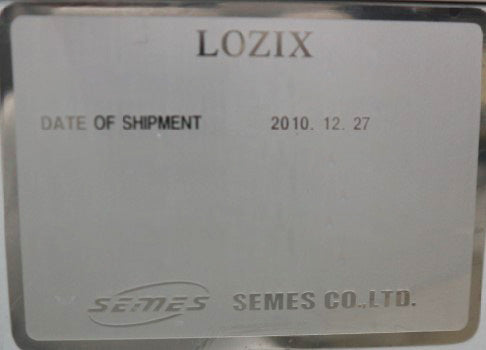 SEMES Lozix SL 12 Photoresist Developer Track