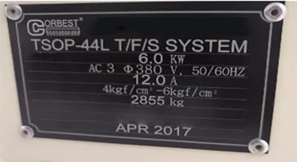 Corbest TQFP 100 Trim & Form Machine