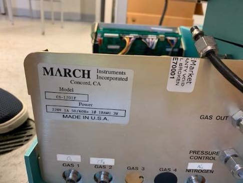 March CS 1701 F RIE (Reactive Ion Etcher)