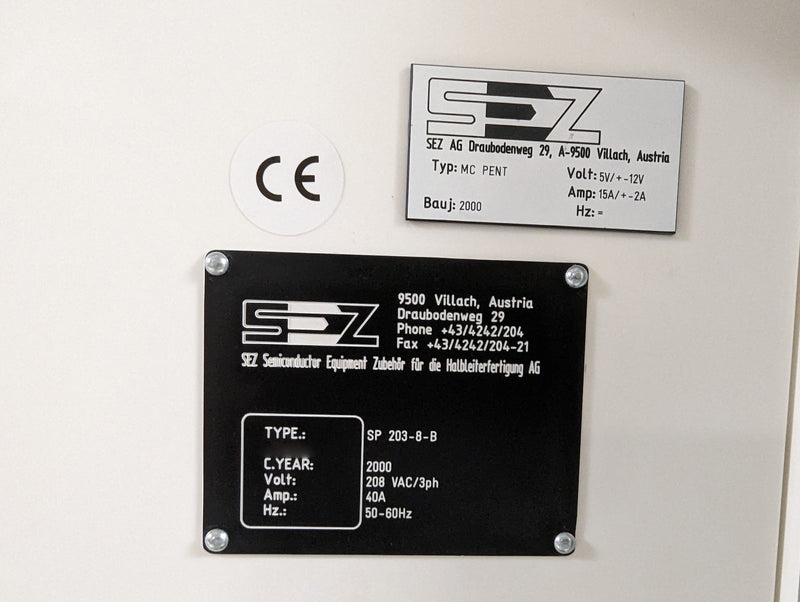 Lam / SEZ SP 203 Spin Etcher