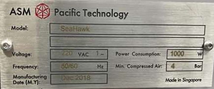 ASM SeaHawk Auto Visual Inspection (AVI)