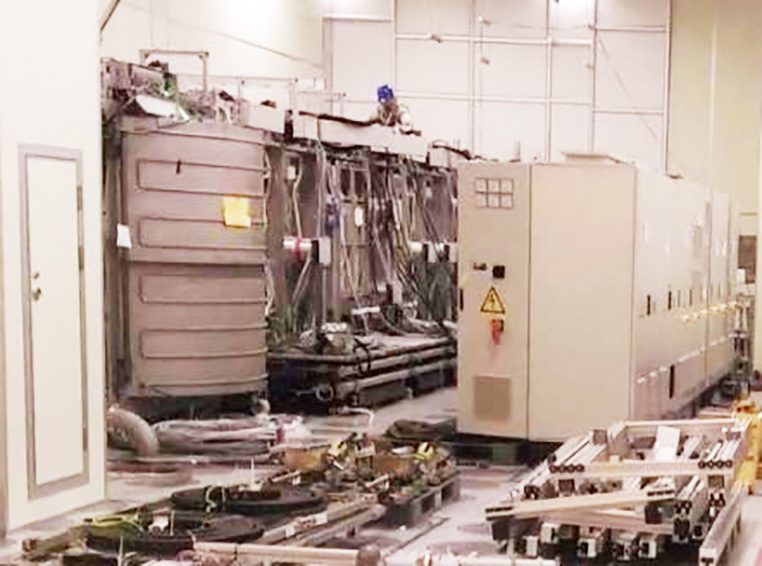 Applied Materials NAR 1200 L Vertical In-Line Sputtering Machine