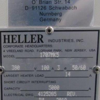 Heller 1707 MK 5 Reflow Oven