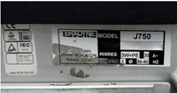 Teradyne J 750 EX Tester