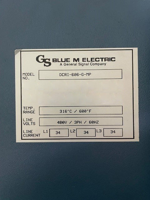 Blue M DCRI 606 G MP Electric Burn-In Oven
