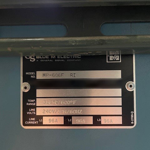 Blue M MP 606 F RI Electric Burn-In Oven