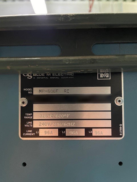 Blue M MP 606 F RI Electric Burn-In Oven
