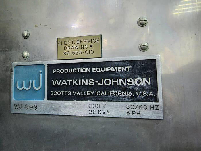 Watkins Johnson (WJ) WJ 999 AP-CVD (Atmospheric Pressure - Chemical Vapor Deposition)
