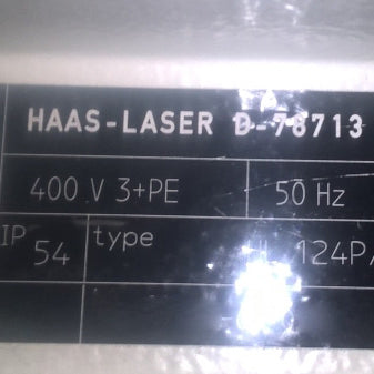 Trumpf HL 124 P Welding Laser