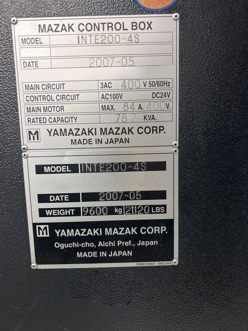 Mazak Integrex 200 IV CNC Mill / Turn Lathe