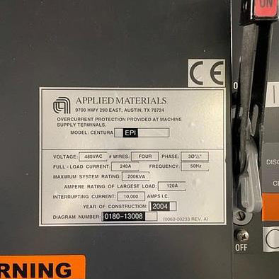 Applied Materials Centura 5200 EPI 3 Chambers Reactor