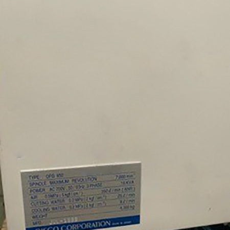 Disco DFG 850 Back Grinder