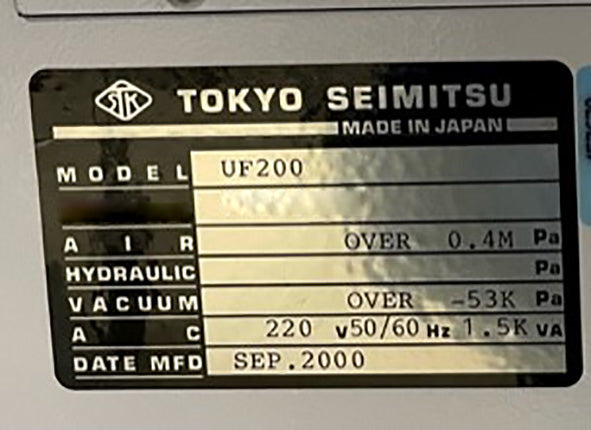 Accretech / TSK UF 200 Automatic Wafer Prober