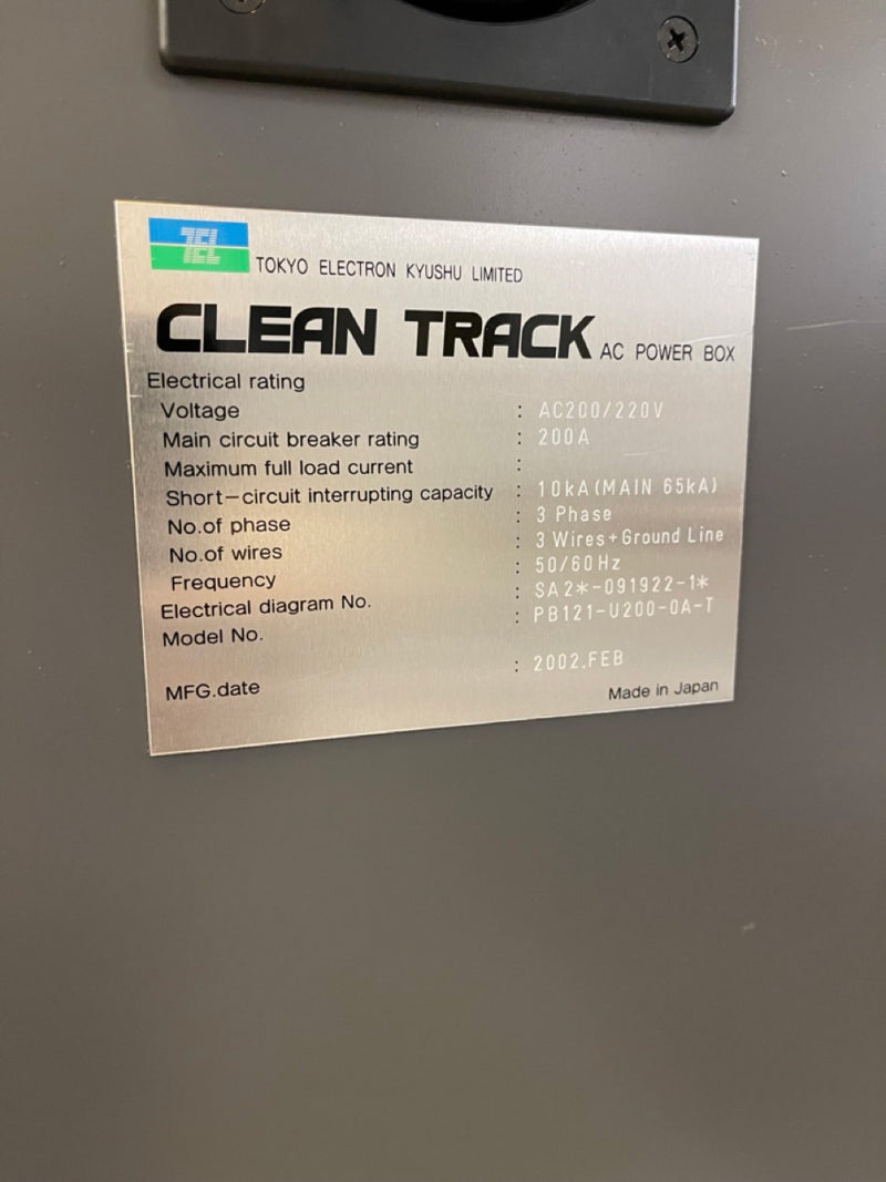 Tel Clean Track Act 12 Coater