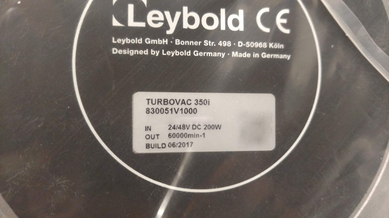 Leybold Turbovac 350 i ISO 100 Turbo Pump