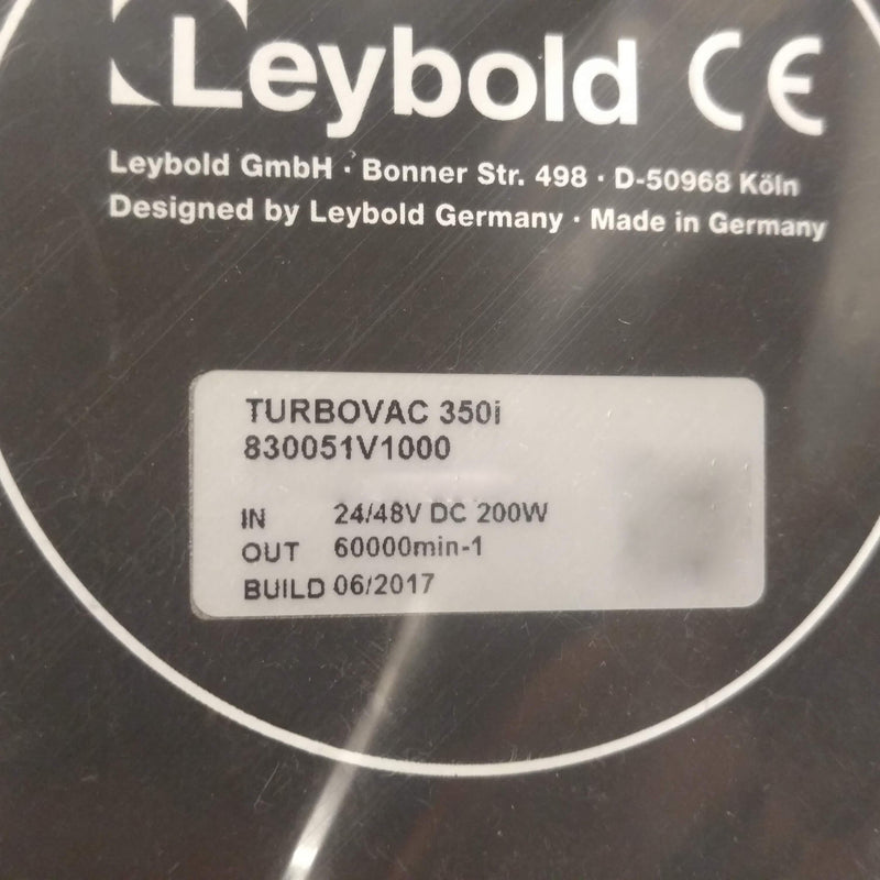 Leybold Turbovac 350 i ISO 100 Turbo Pump