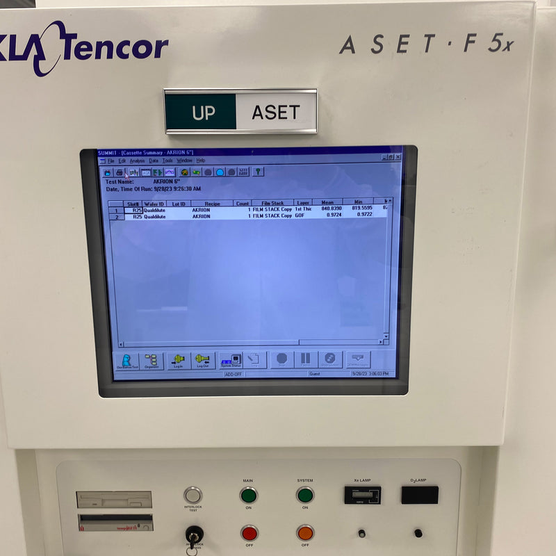 KLA ASET F 5 X Thin Film Measurement