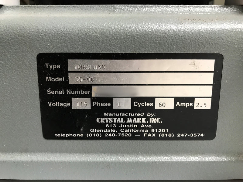 Forslund 35-00 Cermet Screen Printer