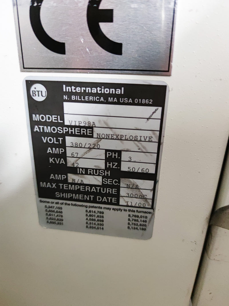 BTU VIP 98 A Reflow Oven