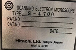 Hitachi S 4700 FE-SEM (Field Emission Scanning Electron Microscope)