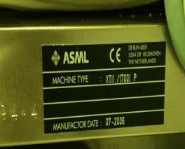 ASML XT 1700 i Immersion Lithography