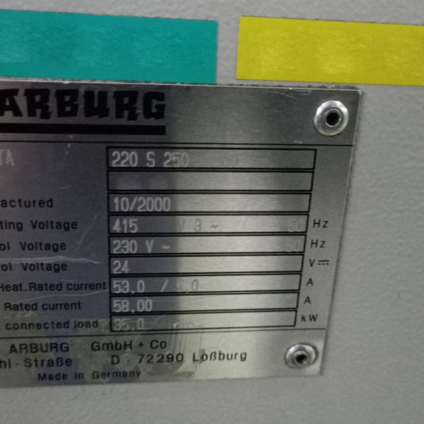 Arburg 220 S 250 Injection Machine