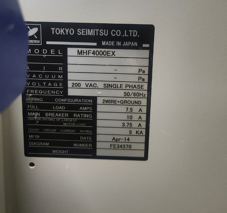 Accretech / TSK MHF 4000 EX Manipulator