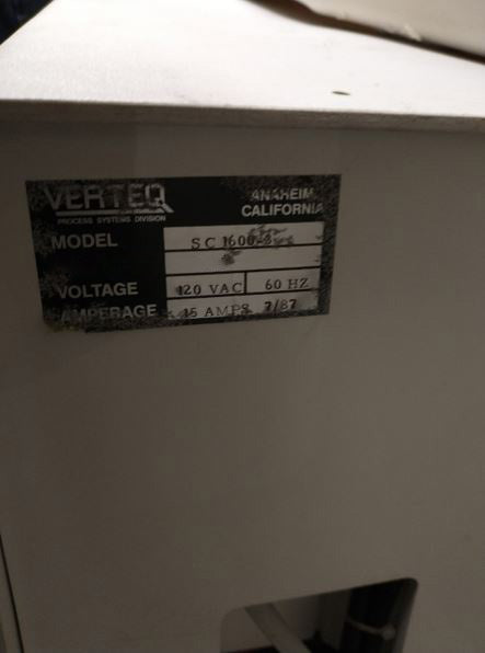 Verteq SC 1600 SRD (Spin Rinse Dryer)