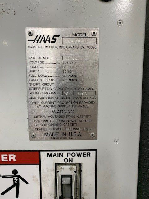 Haas VR 11 B CNC Vertical Machining Center
