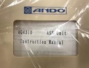Yokogawa / Ando AQ 4310 (155) Optical Mltimeter Expansion Frame ASE