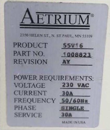 Aetrium 55 V 16 Handler