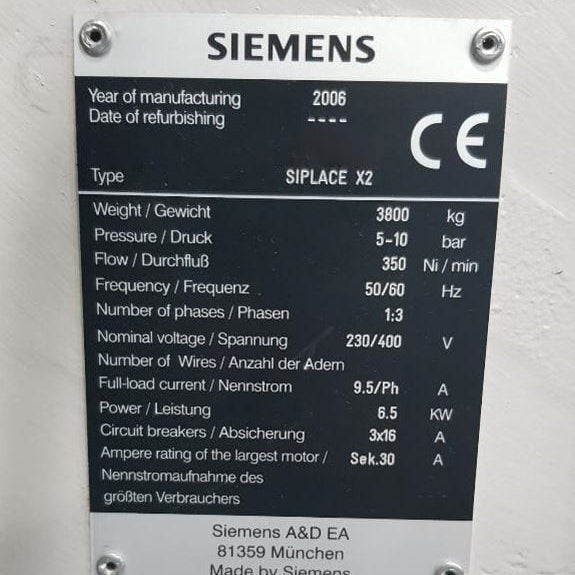 Siemens Siplace X 2 Placement Machine