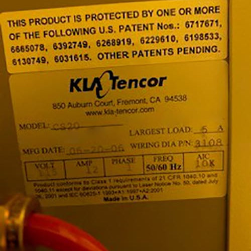 KLA Candela CS 20 Surface Inspection System